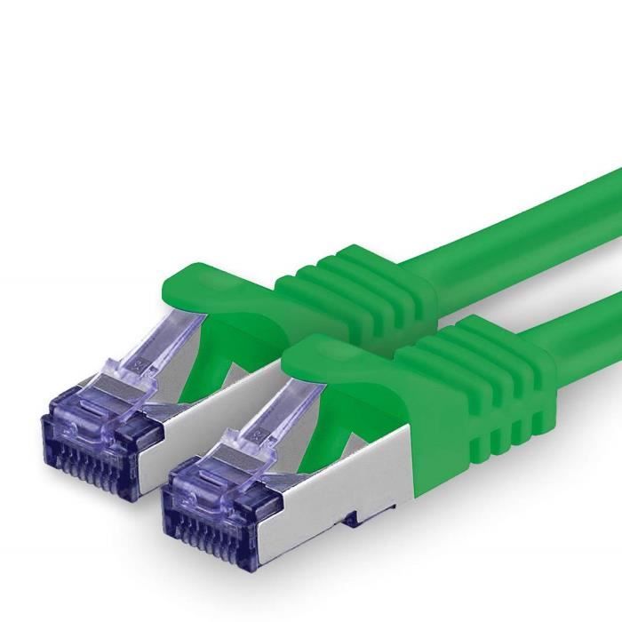 Câble Réseau CAT 7 GHMT 100m - Double Blindage S/FTP, Cuivre, Sans Halogène - Pour Installation Ethernet Gigabit