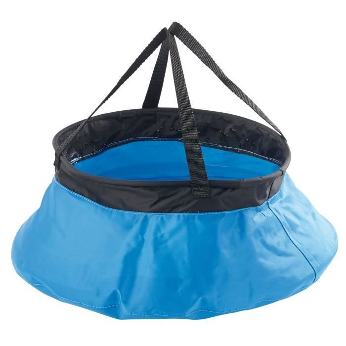 Seau de camping pliable en nylon - 10 L