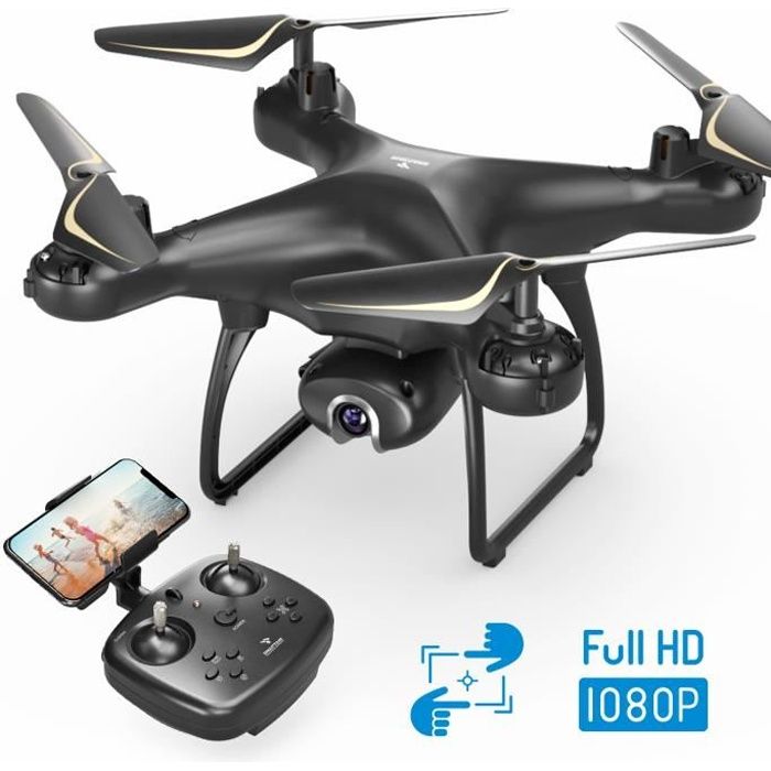 rotation à grande vitesse vol circulaire commande gestuelle SP650 1080P Drone avec caméra pour adultes débutants avec commande vocale maintien d'aigus mode sans tête 