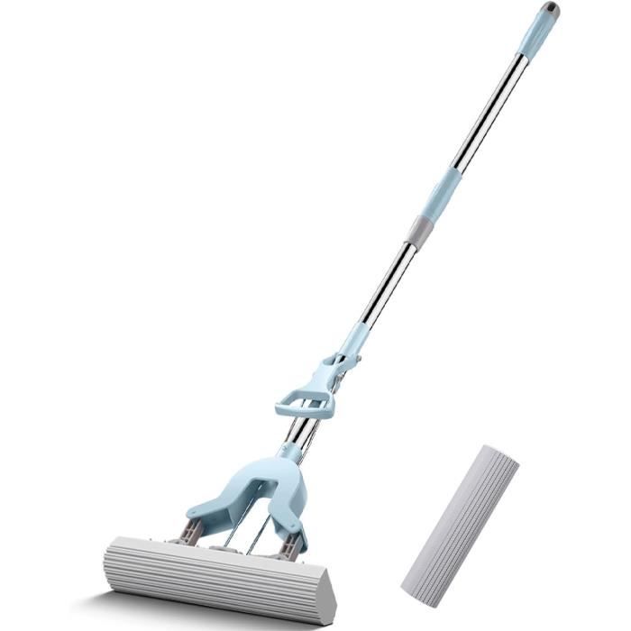 3 Mini Serpillères Pliantes De Bureau - Balai Éponge Autonettoyant Avec Têtes De Rechange - Pour Cuisine, Salle De Bain, Voiture, Fenêtres
