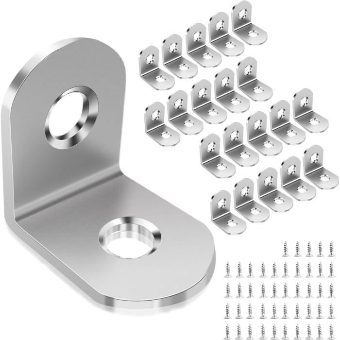 Équerre renforcée inox 14x14 cm – Support solide