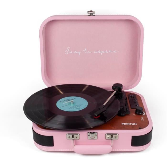 Auna Platine Vinyle, Tourne Disque Vinyle CD, Bluetooth &ap; USB avec Haut