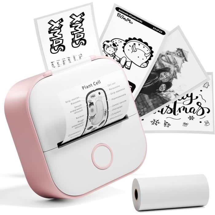 IDPRT Mini Imprimante Avec 1 Rouleau De Papier Autocollant - 3