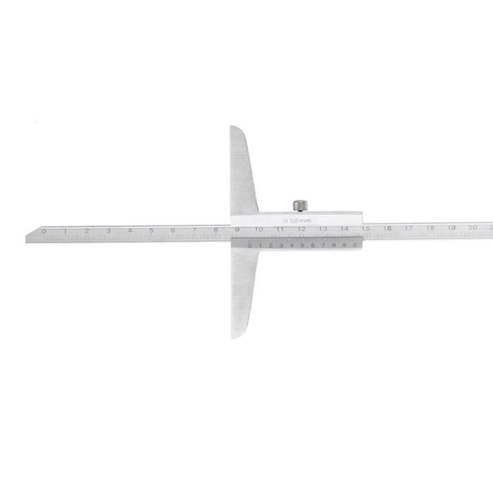Pied à Coulisse 300mm X 0.02mm - Jauge De Profondeur En Acier Carbone