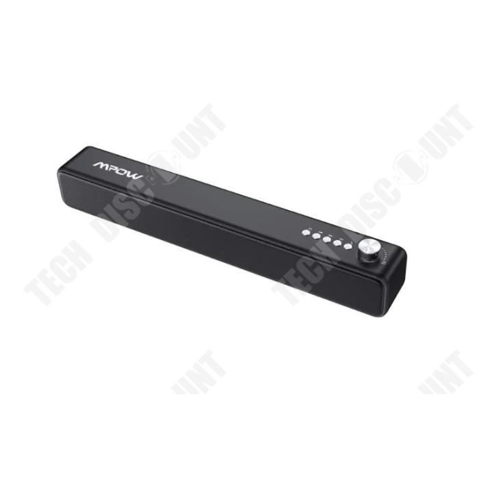 TD® Mpow Barre de Son, Enceinte Bluetooth 5.0 pour , Mini Haut-Parleur Bluetooth 20 W, avec fente USB