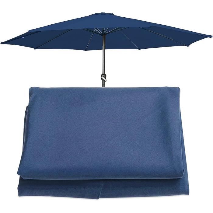 Housse De Remplacement Pour Parasol 2,7m Ou 3m - Toile Imperméable Anti-UV, 8 Baleines, Polyester Résistant - 11