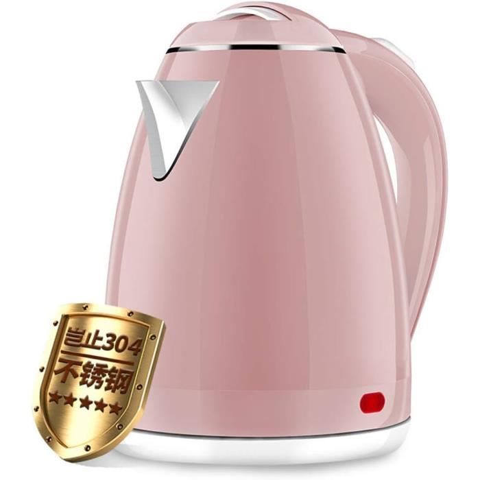 Bouilloire électrique Nedis 1,8L – Rose, Base Rotative 360° – Neuve