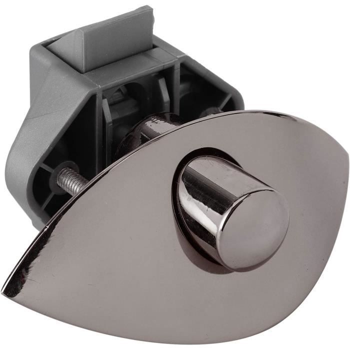 Serrures à Bouton Poussoir Lot De 2 – Alliage Zinc – Pour Meubles, Tiroirs, Caravane, Yacht