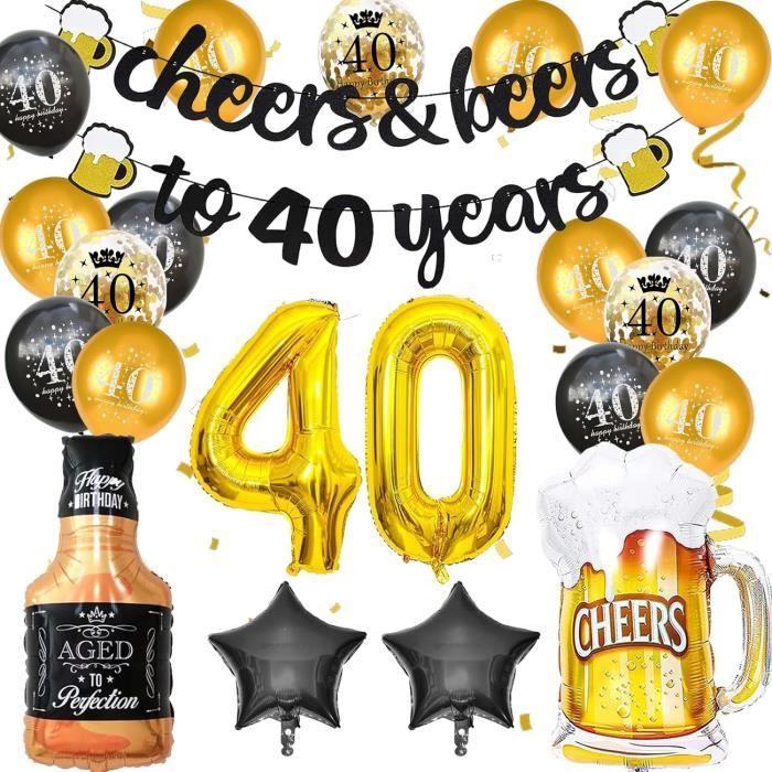 Décoration De Salle D'anniversaire, 40 Ans, Célébration étincelante, Paq. 10 | Party City