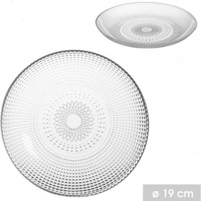 Assiette hexagonale bord strié - France - Vous faites ça bien