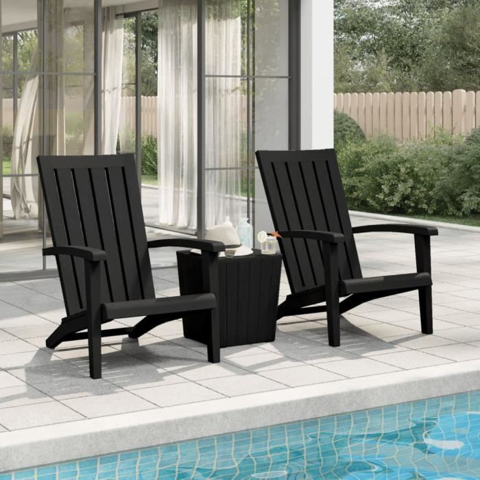 vidaXL Chaises de jardin Adirondack lot de 2 - vue 3