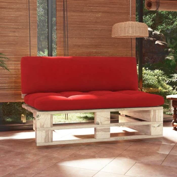 vidaXL Canapé central palette de jardin Bois de pin imprégné.