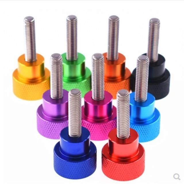 Lot De 10 Vis Tête Moletée M6x20mm - Acier Carbone Traité, Entièrement Fileté (Uxcell)