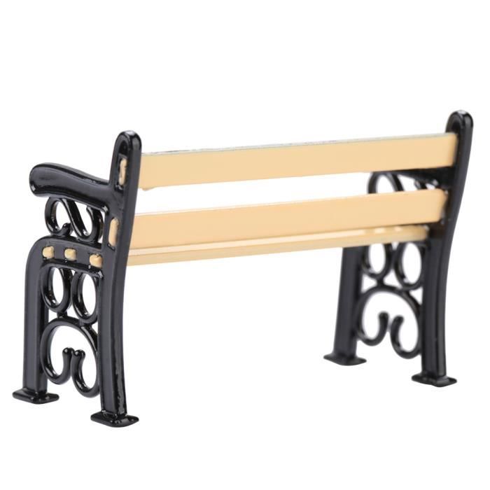 Banc Miniature,Banc de Maison de Poupée,Chaise en Bois Miniature,Mini