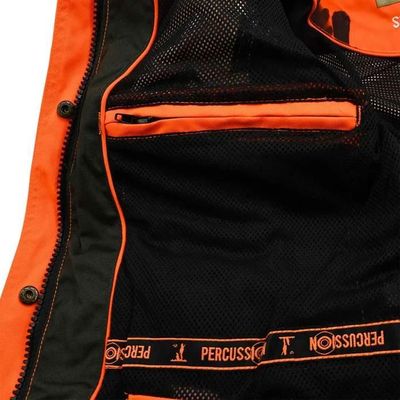 Veste De Chasse Femme Percussion - Imperméable, Respirante, Avec Carnier Détachable, Coloris Orange - 11