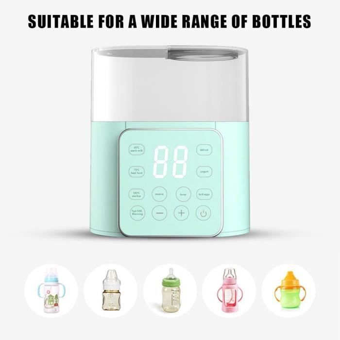 Chauffe-biberon 8 En 1 Avec Stérilisateur - Réchauffe Lait En 2-5 Min, Stérilisation Vapeur 3-7 Min, Décongélation, Sans BPA - 4
