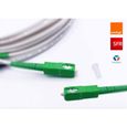 Câble Fibre Optique Orange SFR Bouygues -1m - Rallonge/Jarretiere Fibre Optique - SC APC vers SC APC - Garantie 10 Ans-2