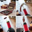 RS09781-SHOP-STORY - Ensemble d’accessoires à vin et échiquier en coffret (37 pièces) Cadeau idéal pour les fans de vin et d’éch-2