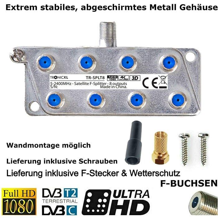 Répartiteur SAT 3 voies Schwaiger VTF8843 - Conrad Electronic France