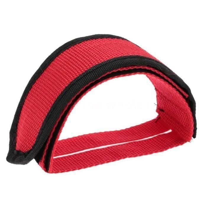 ACCESSOIRES VELO Fixie BMX Fixed Gear Bike Bicycle Adhesive Straps Pedal Toe Clip Strap Belt Cn SHM80306933BK SAN877 Bo77365 Cdiscount Sport