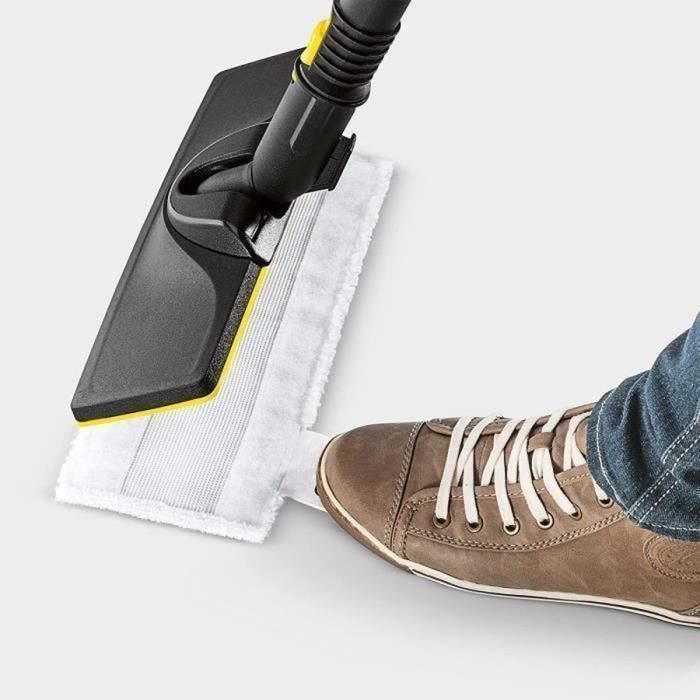 Serpillière Microfibre Pour Sol, Pour Kärcher SC1 SC2 SC4 SC5, Lingettes Microfibres Vapeur Lavables, Lingettes Remplacement, Avec 4 Pièces Brosses De Nettoyage