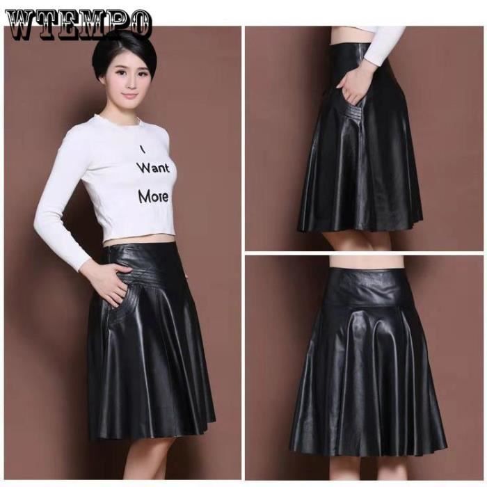 Jupe cuir grande taille on sale