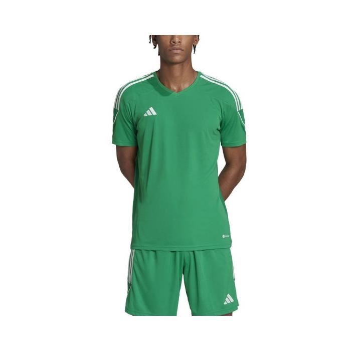 Tee shirt adidas vert homme sales