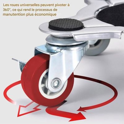 4 Pièces Roulettes Pour Meubles 40mm - Charge Lourde Jusqu'à 200KG Avec