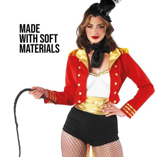 Nyeemya Veste Cirque Halloween Femme – Frac Monsieur Loyal Gothique Sans Manches, Costume Carnaval Cosplay