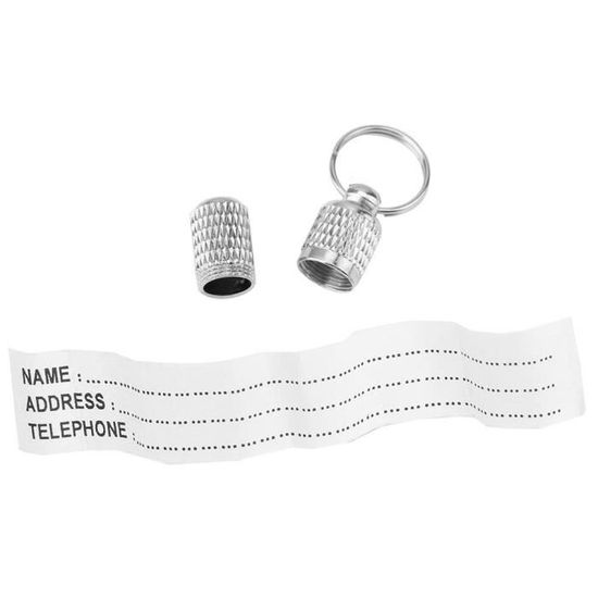 Carte Didentité Nom Adresse étiquette Anti Perdu Chien Rangement Baril Tube
