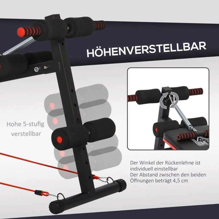 Banc Entraînement Poids Libres Bodytone Banc Multi-exercice Pliable Pour Muscles | Banc Pour Abdominaux Inclinable | 4 Positions D'inclinaison Et 4 Positions De Hauteur | DB1 Banc Fitness Maison 4 Positions
