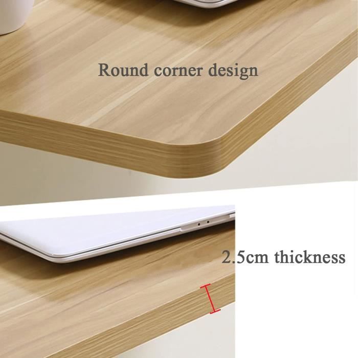 Table Murale Pliante Blanche 120x40 Cm - Bureau, Buanderie, Cuisine - Support Jusqu'à 68 Kg - 7