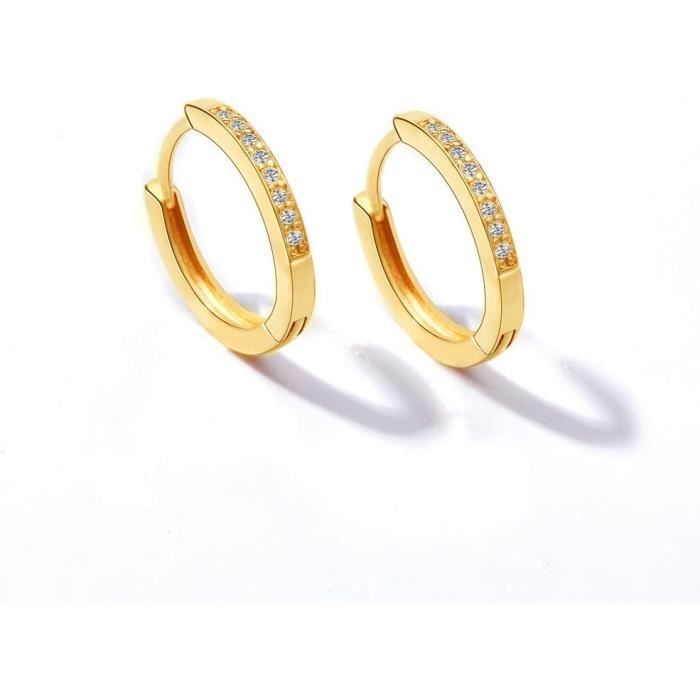 Boucles D'oreilles Hoop 15mm Argent Sterling Avec émeraude Et CZ - Marque Jewellerybox, Neuf, UK