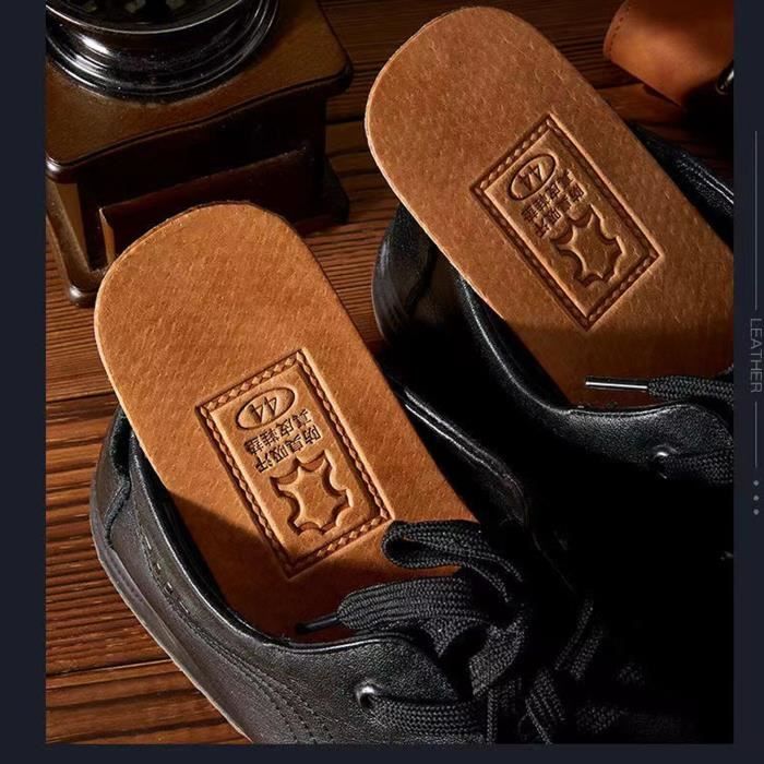 Talonnette Semelle int rieure en cuir de vachette pour hommes et