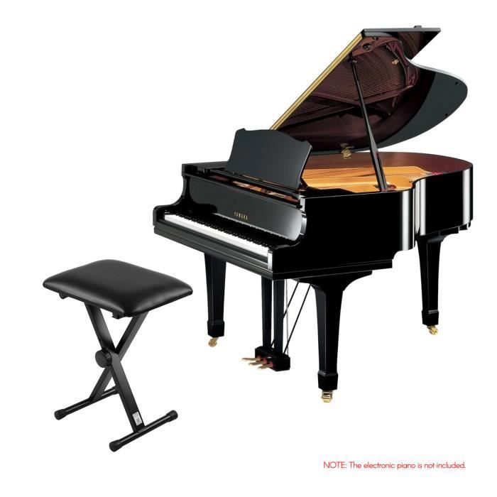 Tabouret Réglable Pliable Piano Clavier Noir - Tabouret BUT