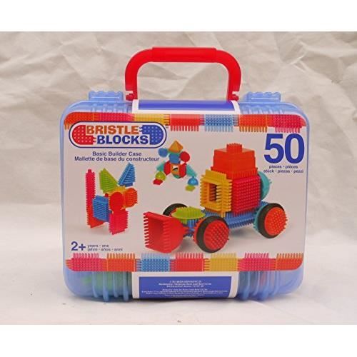 Bristle Blocks Stackadoos – 68 Pièces Souples Dans Un Bocal – Jeu De Construction Enfant Dès 2 Ans – Couleurs Vives & Créatives