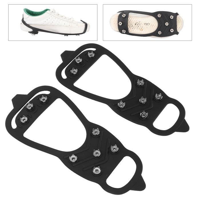 Semelles anti glisses pour la glace - Crampon pour chaussure anti Verglas Semelle  Antidérapant Crampon M -abilityshop - Cdiscount Sport