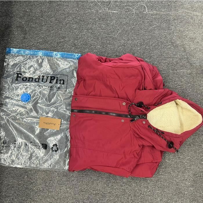 Manteau Femme Per Una Taille 12 - Veste En Velours Côtelé Rouge Avec Col Tricoté Amovible