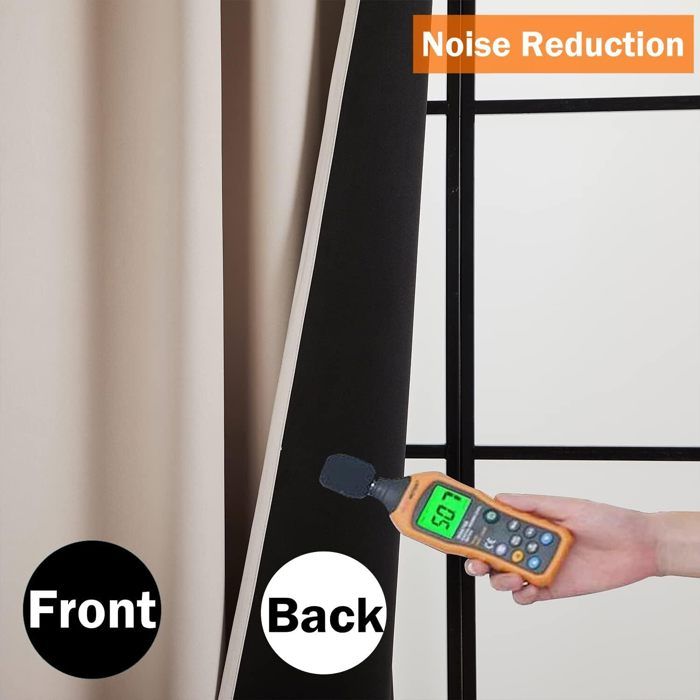 Xwincel Lot De 2 Rideaux De Fenêtre 100 % Occultants De Style Bohème Avec Passe-tringle Pour Chambre à Coucher Et Salon, à Isolation Thermique, Avec