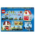 LEGO 60346 City La Grange et les Animaux de la Ferme, Figurines Mouton et Vache, Jouet Tracteur avec Remorque, Enfants Dès 4 Ans-5