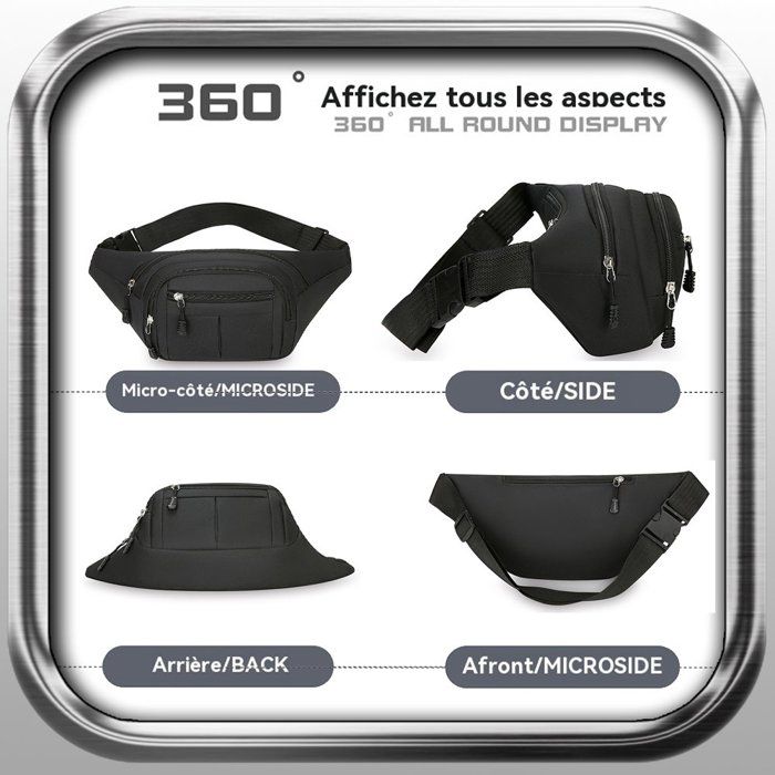 Sac Banane Homme Luxe Sac Banane Pour Femme Et Homme, Unisexe à La Mode Ceinture Réglable Pour Voyage, Everywhere Belt Bag & Fanny Packs, Entraînement, Course à Pied, Randonnée Pour Dames, Filles