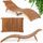 Chaise longue acacia