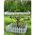 Treillis,Clôture de jardin décorative Miniature en plastique,50x13cm,4 pièces,petite clôture de jardin féerique,maison de poupée-0