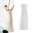 HURRISE Vase incassable pour fleurs Vase à fleurs de Style nordique, simulation de Vase à linge soliflore type grand blanc-0