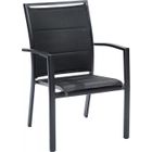Fauteuil Modulo structure aluminium coloris Noir Wilsa Garden