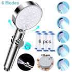 HOM2SEEKER Pommeau de douche Haute Pression 6 Modes - Anticalcaire douche salle de bain avec 6 filtre et interrupteur de pause