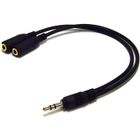 ACCE2S Pour LG G3 / G3s / G4 : Cable Audio Double Prise Jack 3,5 Mm Femelle