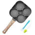 VITATA Cuiseur à oeufs Poêle à frire 4 tasses Batterie de cuisine antiadhésive Alliage d'aluminium Cuiseur à oeufs frits Pocher à oeufs