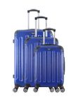 Set de 3 valises - BLUESTAR - TUNIS-B - 4 roues - Marine