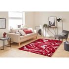 Tapis salon - NAZAR - OSLO 677 Rouge - Poil long 30mm - 80x300cm - Polyester